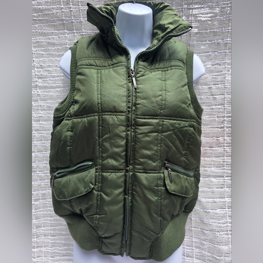 Outer Edge Green Quilted Puffer Jacket